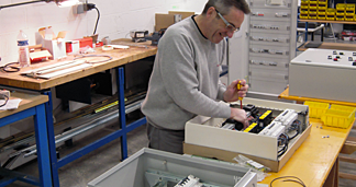 Photographie zone de l'atelier de cablage